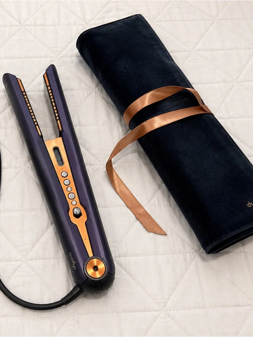 Dyson Corrale Cordless Hair Straightener Purple/Copper,Charger & Travel Sleeve - Picture 1 of 3